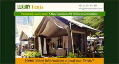 Desktop Screenshot of luxurytents.com.au