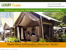 Tablet Screenshot of luxurytents.com.au